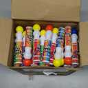 Crtiin 96 Pcs Bingo Daubers Bulk in 12 Colors, 0.5 Oz, Assorted Colors Set of Bingo Markers Dot Markers Dot Paint Craft Ideal for Art and Crafts Painting Supplies Drawing Coloring