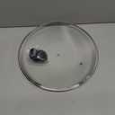 13 Inch Pan Lid Tempered Glass Pot Lid Replacement Pan Cover for Cast Iron Skillets, Frying Pans, Pots and Wok, Clear