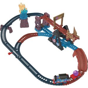 Thomas & Friends Motorized Toy Train Set Crystal Caves Adventure with Thomas, Tipping Bridge & 8 Ft of Track for Preschool Kids Ages 3+ Years