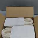 BagDream 100 Pack, 3.5x2.4x6.7 Inches Mini Gift Party Favor Bags Small Kraft White Gift Bags with Handles Bulk Recyclable Paper Sacks