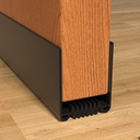 Door Draft Stopper, 36” Length Cuttable Weather Stripping Door Seal, Strong Adhesive Door Sweep for Exterior and Interior Doors (1, Black)
