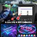 8 Core 4G+64G Upgrade Car Radio for Ford Mustang 2010 2011 2012 2013 2014, Volxcereo 10 inch Android Touch Screen Stereo with Wireless Carplay & Android Auto/DSP/WiFi/Bluetooth/RDS/FM