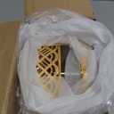 Candy Dish With Lid|Snack tray/plate | Decorative service bowl, 50oz Glass Jar with Gold Base | Kitchen & Pantry Storage | Veggie, Snack, Entertaining