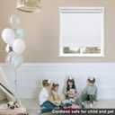 Sunoff Blackout Roller Shades Blinds Cordless for Windows Pull Down Room Darkening Door Blinds with Thermal Insulated Easy to Install for Living Room,Bedroom,Home,Office Bathroom White 38" W x 72" H