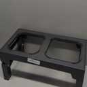 Niubya Elevated Dog Bowls, with Slow Feeder Bowl and Stainless Steel Dog Food Bowl, Raised Dog Bowls Adjusts to 5 Heights (3.15", 8.66", 9.84",11.02", 12.2") for Small Medium and Large Dogs