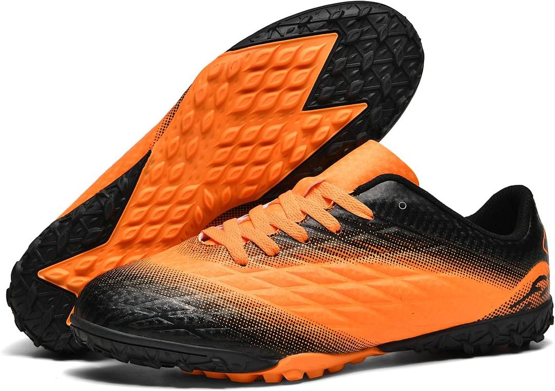Mens Indoor Soccer Shoes Youth Futsal Shoes Turf Trainer Soccer Shoes, 9.5