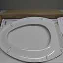 KOHLER K-4774-0 Brevia Elongated White Toilet Seat with Quick-Release Hinges And Quick-Attach Hardware For Easy Clean, White