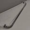 Dark Bronze Disc Curtain Rods, 28-48 Inches Window Curtain Rod,Adjustable Room Darkening Drapery Rod with Aluminum Finials and Brackets,Wrap Around Design