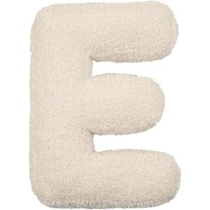 Letter Pillow Decorative Throw Cushion, Plush Lambswool Initial Design, Huggable Stuffed Cushion for Bedroom, Sofa (E)