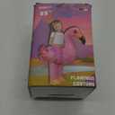 COMIN Inflatable Flamingo Costume Kids Halloween Blow up Costumes for Boys Girls Funny Riding Air Costume for Party Cosplay (7-10Yrs)