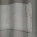 Gibelle Small Stall No Hook Floral Shower Curtain with Snap-in Fabric Liner Set - 36" x 74"(72"), Hotel Style Sage Green Beige Flower Shower Curtain with See Through Top Window, Waterproof & Washable