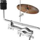 Foraineam Drum Set Mounting Clamp, 9.1 inch / 23cm Cymbal Boom Arm with Clamp Holder Bracket, Drum Set Extension Mount Clip Cymbal Stand L-Arm Rod Percussion mounts, Percussion Instrument Accessories