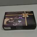 Mug Warmer Cordless 180 Min Battery Life - 10000mAh Portable Charger, Wireless Coffee Cup Warmer for Desk, 3 Temp Settings, Smart Candle Heat Plate for Home, Office, Travel, Camping & Gifts for Men (Black)