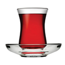 Pasabahce Premium Turkish Tea Cups and Saucers, Set of 6, Perfect for Tea Party, Gifts, Housewarming, Weddings, Anniversary