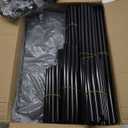 Mavivegue Shoe Rack with Cover, 10 Tier Tall Shoe Storage for 50-55 Pairs of Shoes, Shoe Organizer for Entryway, Closet, Garage, Grey