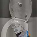 19 in Toilet Seat with Cover Soft Close, Toilet Lid Slow Close Quiet No, Easy Installation & Release,Safe PP Material Easy Clean, Comfortable Ergonomic Design, Suitable to Elongated Toilets,White