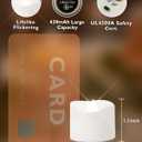 Homemory 12pcs Remote Timer LED Tea Lights Candles, 400+Hours Flickering Flameless Battery Votive Tealights for Tabletop Lighting, Centerpieces Decor, Holiday (Cool White Glow, White Base)