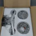 Modern 2 Light Crystal Vanity Light, Plating Black Vertical Bathroom Light Fixture Over Mirror for Dressing Table Sink, Compatible with Dimmable Bulbs (Bulbs Not Included)