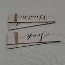 Jetec 4 Pieces Farmhouse White Bathroom Decor Wall Art Bathroom Sign Rustic Decor Relax Soak Unwind Breathe Wood Sign for Home Spa Bath Decoration, 11. 8 x 3 Inch