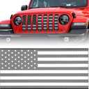 moveland Grill Insert with US Flag - Aluminum Alloy Mesh Grille Grid Insert Screen Compatible with Jeep Wrangler JL & Jeep Gladiator 2018 2019 2020 2021 2022 2023 2024 (29.5x13.75 inches(JL))