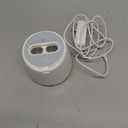 Drixo Ultrasonic Retainer Cleaner Machine, IPX6 Waterproof Dental Cleaning Pod, 3 Modes Denture Cleaner for Night Guard Mouth Guard Braces, 45kHz Denture Dome with UV Light, 200ML Tank, Arctic White