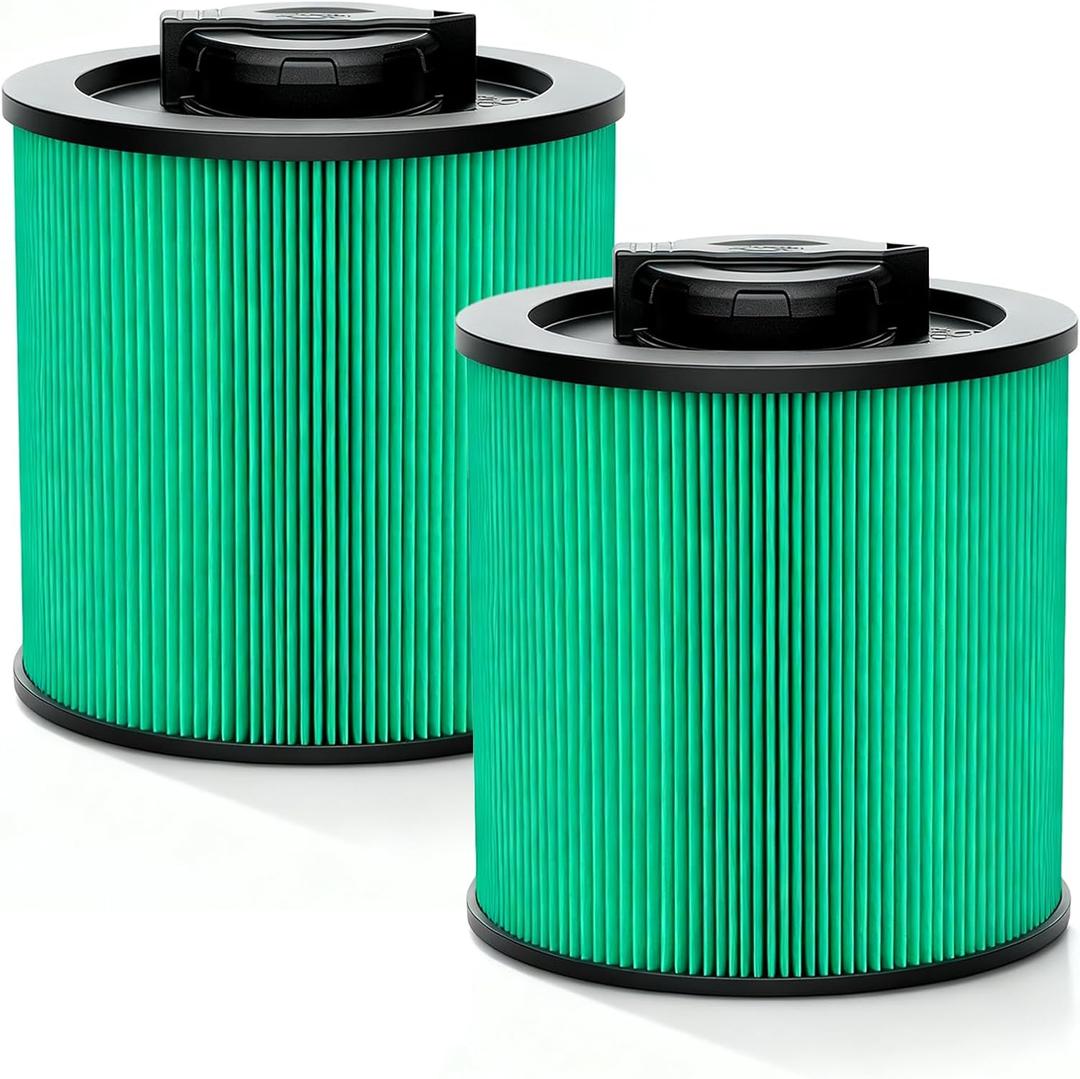 2-Pack DXVC6914 HEPA Filter Compatible  Fit for 6-16 Gallon Wet/Dry Vacs  Replaces DXV06P, DXV09P, DXV10P, DXV10PL, DXV10SA, DXV12P, DXV14P, DXV16P