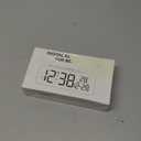 Netzu 3-in-1 Digital Clocks for Living Room with Temperature, Date & Time Display - 4 Levels Birghtness, 3 Volumes, Small & Compact Plug-in Alarm Clock for Bedroom, Office (Black)