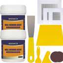 Drywall Repair Kit Drywall Hole Repair Patch Kits Wall Spackle Repair Paste with 8.5OZ White Wall Repair Putty with Scraper, Wall Surface Hole Fill Quick and Easy Solution (2Pack)