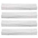 1200 Pieces Pipe Cleaners White Chenille Stem for DIY Art Craft Decorations (6mm x 12 Inch)