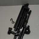 CAHAYA Dual-use Tripod Microphone Stand Boom Arm Floor Mic Stand Portable with Carrying Bag and 2 Mic Clips for Singing Performance Wedding Stage Meeting Live CY0311 (Black)