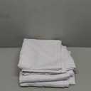 DONREN Pure White Balloon Shades Room Darkening Kitchen Window Curtain - Adjustable Thermal Insulated Tie Up Curtain Panel for Bathroom (34 W x 45 inches Long,1 Panel)