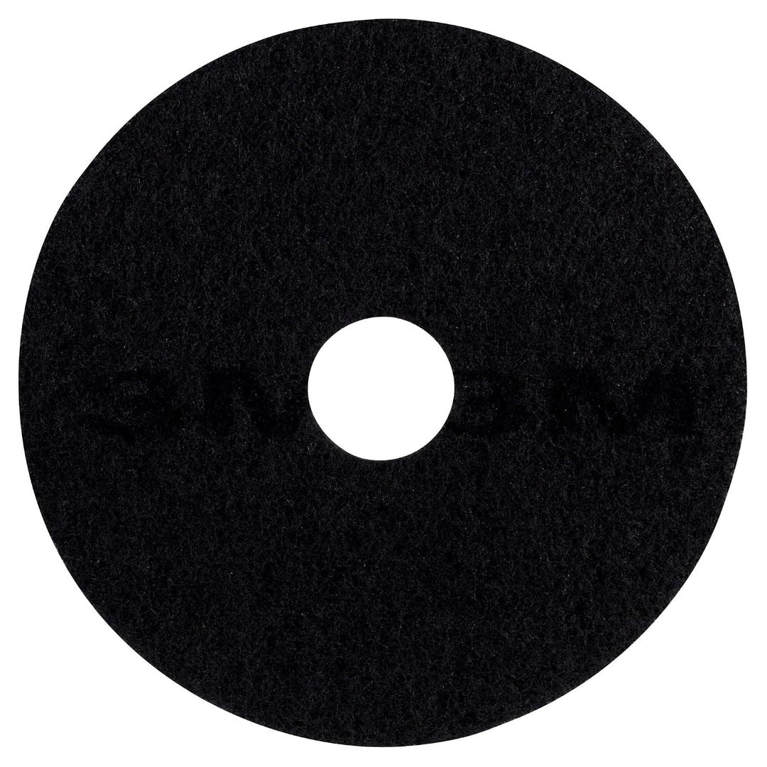3M Low-Speed Stripper Floor Pad 7200, 19" Diameter, Black (Case of 5)