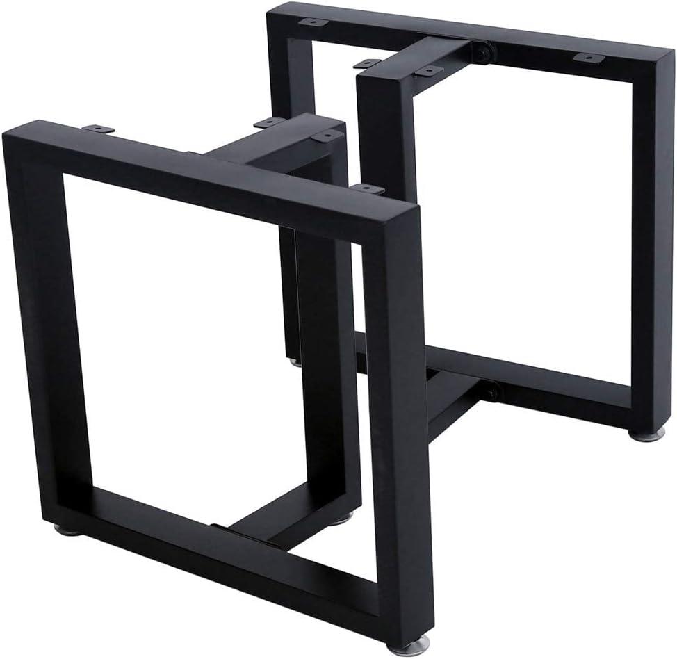 TIEOU 16 Inch Metal Coffee Table Legs Furniture Legs Heavy Duty Desk Legs Table Leg, DIY Bench Legs (Without Plank)