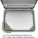 MOSISO Compatible with MacBook Air 13 inch Case 2025 2024 2023 2022 M4 A3240 M3 A3113 M2 A2681, Hard Case&Puffy Bag&Keyboard Cover&Webcam Cover&Screen Film for MacBook Air 13.6 inch Case, Baby Blue