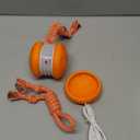 Interactive Dog Toys, Random Path Electric Automatic Moving and Rolling Dogs Toy with Rope for Small Medium Large Dogs, Motion-Activated Dog Stimulation Toy for Boredom Relief (Orange)