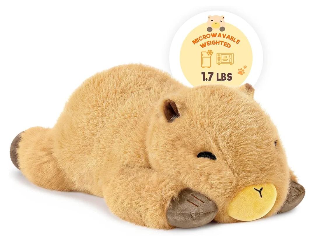 Onsoyours Original Capybara Microwavable Stuffed Animal, Heatable Capybara Plush for Warmth & Comfort - Soft Plushies Toys for Kids & Adults