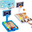 2 Pack Basketball Game Toys, Tabletop Basketball Shooting Game for Kids and Adults, Desk Games for Office for Adult to Reduce Stress, Basketball Party Favors Classroom Prizes for Boys Girls