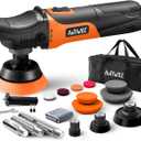 AUTIWOZ Mini Buffer Polisher, Rotary Car Buffer and Polisher Kit 6 Speeds, 1" /2" /3" Base Pads M14 Thread Extension Shaft for Car Boat Sanding Polishing and Waxing, W03