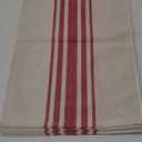 Placemats Set of 6 for Dining Table, Woven Cloth Place Mats for Kitchen Tabletop Décor, Handcrafted Machine Washable Cotton Table mats 13 x 19 Inch, Red and Beige