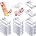 25 Pcs Acrylic Place Card Holders 2 Inch Clear Table Number Stands Name Cards Holder Stands with 3 mm Card Slot Place Cards Wedding Acrylic Sign Holders for Wedding Business Party