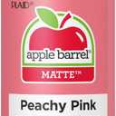 Apple Barrel Acrylic Paint, Peachy Pink 2 fl oz Classic Matte Acrylic Paint For Easy To Apply DIY Arts And Crafts, Art Supplies With A Matte Finish- Pack of 1