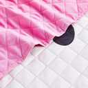 Hello Kitty Bedding Set Twin Bed - Bundle with Bedspread, Flat Sheet, Fitted Sheet, and Pillowcase for Twin Bed Plus Stickers, More