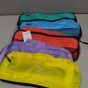 Slim Packing Cubes for Suitcases - 5 Pcs set of Packing Cubes for Travel Carry on Suitcase Organizer Bags - Travel Cubes Organizer Bags for Luggage (Slim 5pc - Red/Yellow/Green/Blue/Purple)