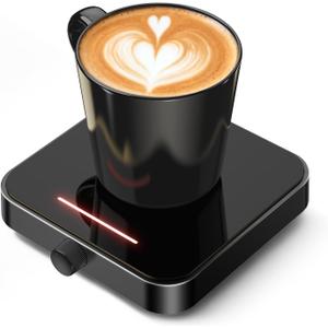 Maestri House Mug Warmer, Electric Coffee Cup Warmer for Desk with 3-Temp Settings,Auto Shut Off, Constant Temperature Heating for Beverage, Milk, Tea and Hot Chocolate at Home & Office (Black)