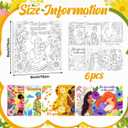 Honoson 6 Pcs 6 Inch Pre Drawn Outline Canvas Paint Kit with Pictures for Adults Paint Party Stretched Canvas Art Boards Set for Adult Beginner (Mother's Day)