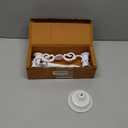 Rely+ 5 Arm Candelabra Taper Candle Holders Decorations Indoor Kitchen Dcor Table Candles Candlestick Candelabra Centerpiece (White)