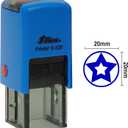 Round Self Inking Kids Teacher Stamp Star Personalized Custom Shiny 20mm Rubber Mini Stamp