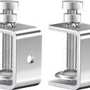 MewuDecor Stainless Steel C Clamps 1.5 Inch for Working, Tiger Clamp Woodworking Clamp Heavy Duty C-clamp With Wide Jaw Openings for Woodworking Mounting Welding, 2 PCS