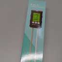 Soil Moisture Meter 6-in-1 Soil Ph Meter Moisture/Fertility/pH/Temperature/Humidity/Light 90-Degree Rotatable Backlight LCD display Soil Tester Gardening Tool for Lawn Farm Garden Indoor Outdoor Use