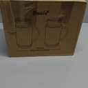 2 PACK Glass Pitcher with Lid, 68 oz/ 2 Liter Vertical Stripes Water Pitcher with Handle,Glass Water Carafe for Cold Brew, Coffee, Lemonade, Iced Sun Tea,Beverage,Heat Resistant